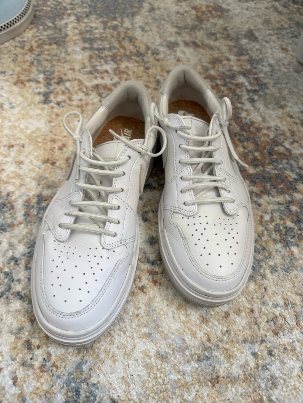 Nike Air Jordan 1 Elevate Low Wolf Grey White Sneakers DH7004-100 Women's 10